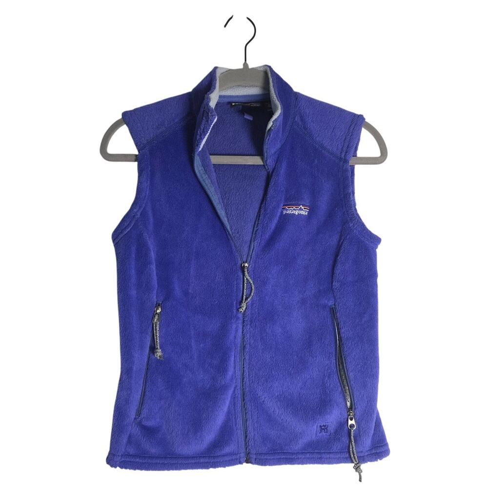 Women's Small Vintage Patagonia Regulator Fleece Vest Blue 90's Outdoor Utility